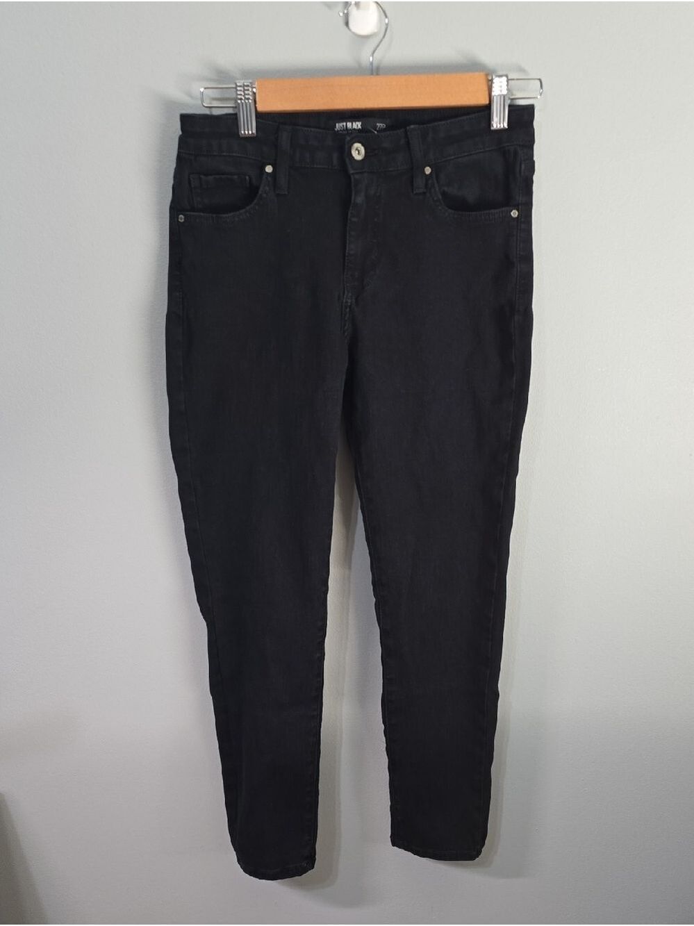 Just Black Jeans Women's Size 4 Petite 4P 27P Black Made In USA
